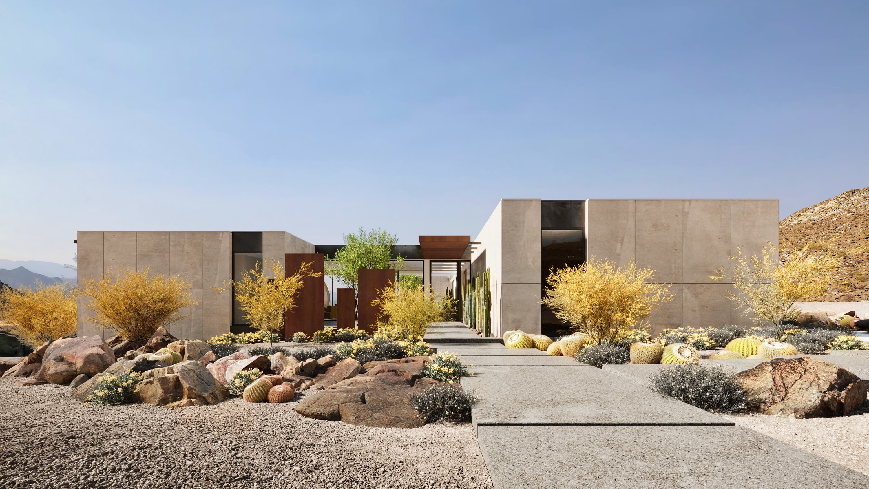 Desert Palisades – The Amana Render